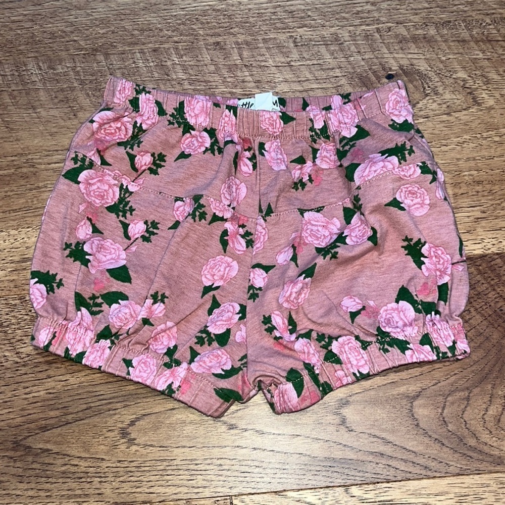 Little James Girl’s Floral Shorts Size 4-5